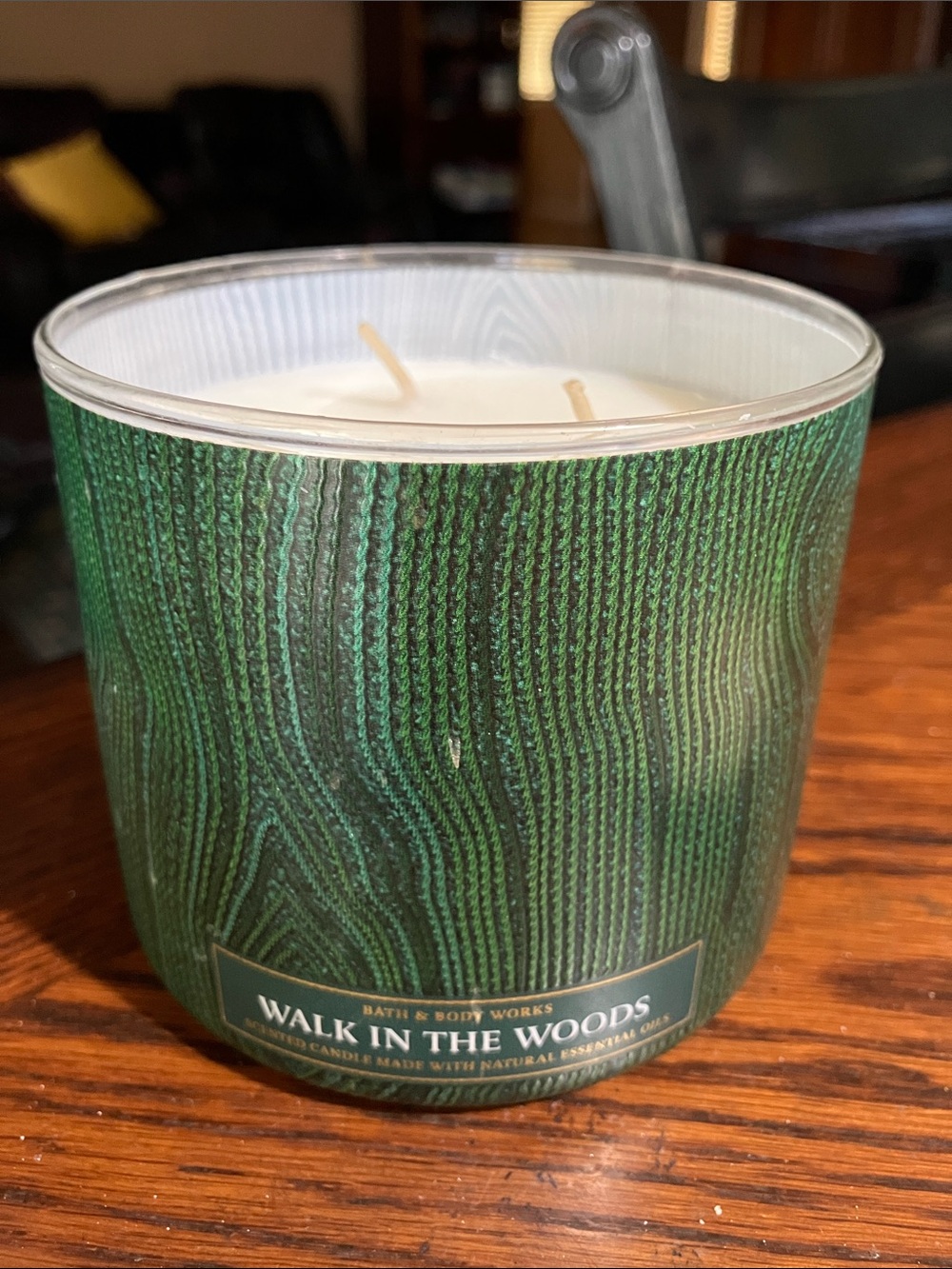 NWT Bath & Body Works Walk in the Woods 14.5 oz. 3 wick candle